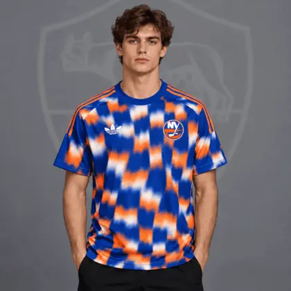 New York Islanders | Premium NHL Blurred Checkered Streetwear T-Shirt NDN