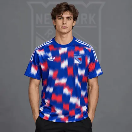 New York Rangers | Premium NHL Blurred Checkered Streetwear T-Shirt NDN