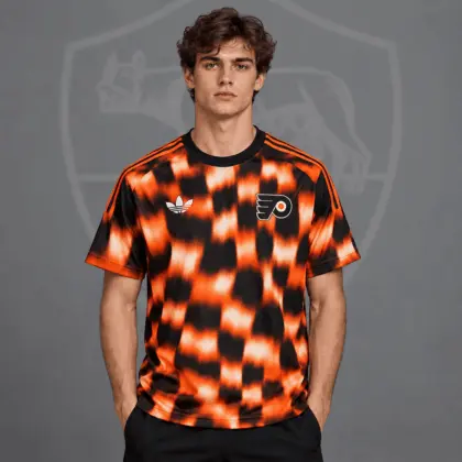 Philadelphia Flyers | Premium NHL Blurred Checkered Streetwear T-Shirt NDN