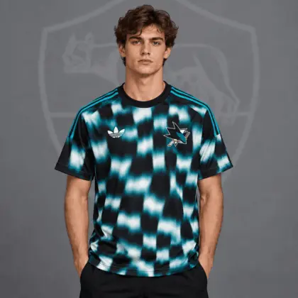 San Jose Sharks | Premium NHL Blurred Checkered Streetwear T-Shirt NDN