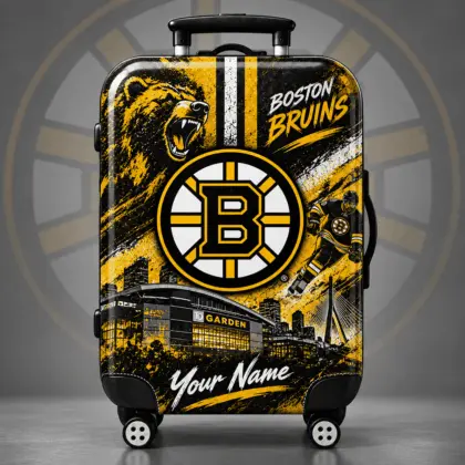 Boston Bruins | Premium NHL Personalized Arena Pride Luggage Cover NDN
