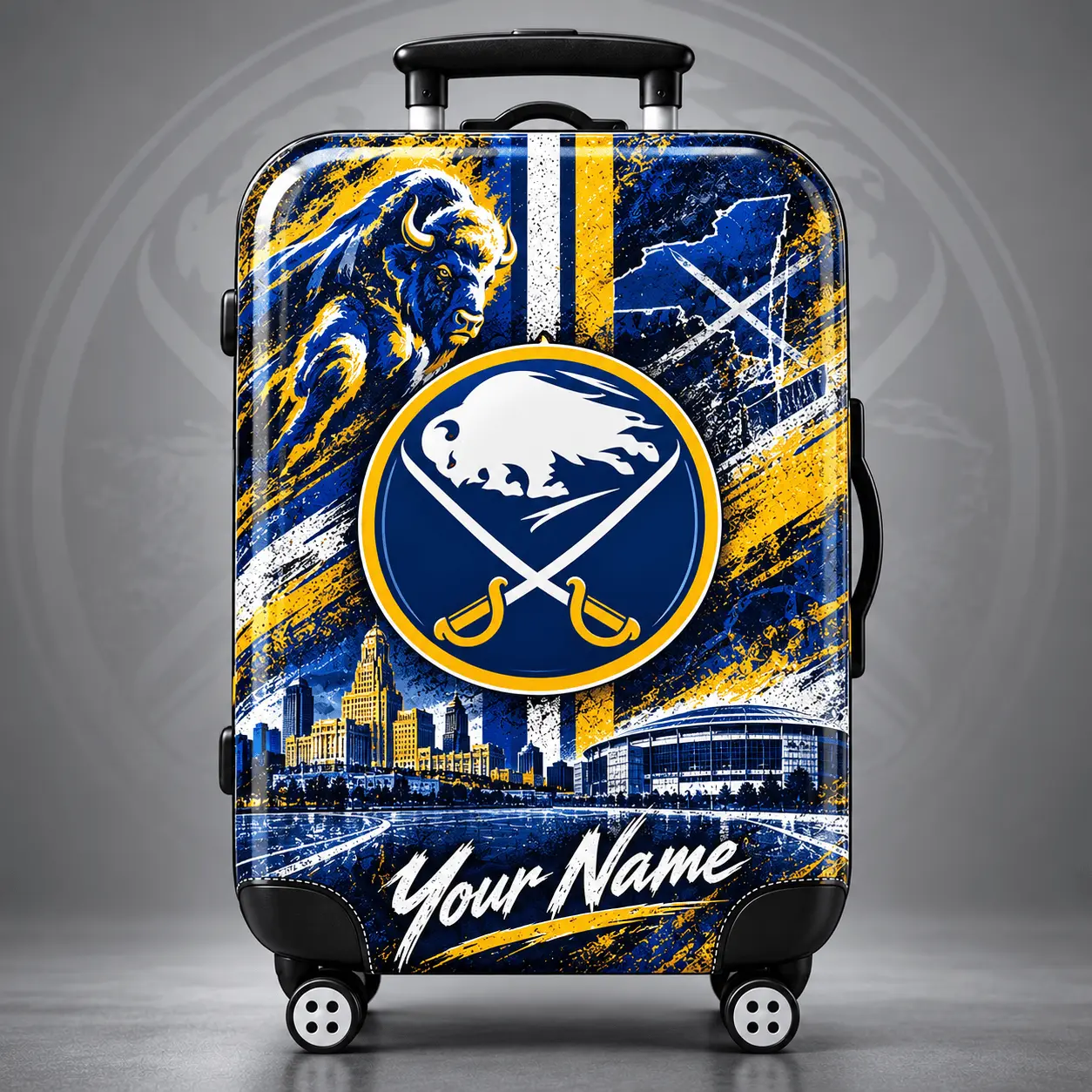 Buffalo Sabres | Premium NHL Personalized Arena Pride Luggage Cover NDN