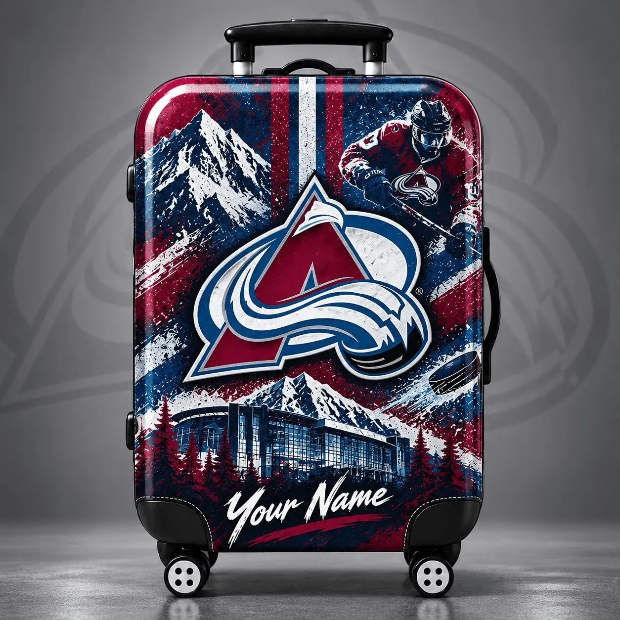 Colorado Avalanche | Premium NHL Personalized Arena Pride Luggage Cover NDN