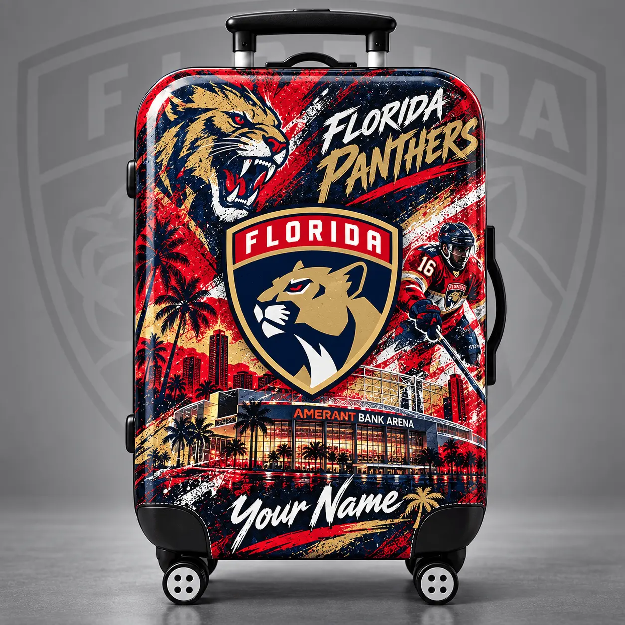 Florida Panthers | Premium NHL Personalized Arena Pride Luggage Cover NDN