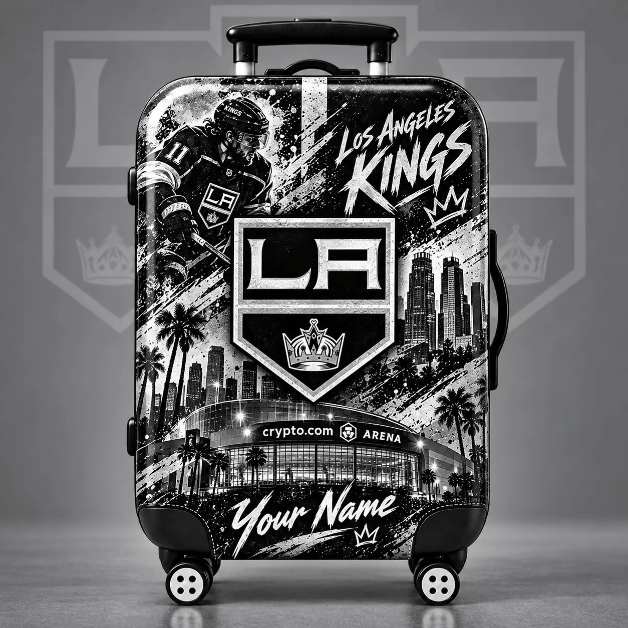 Los Angeles Kings | Premium NHL Personalized Arena Pride Luggage Cover NDN