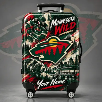 Minnesota Wild | Premium NHL Personalized Arena Pride Luggage Cover NDN