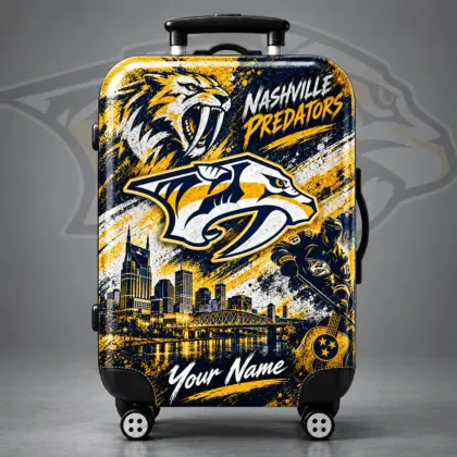 Nashville Predators | Premium NHL Personalized Arena Pride Luggage Cover NDN