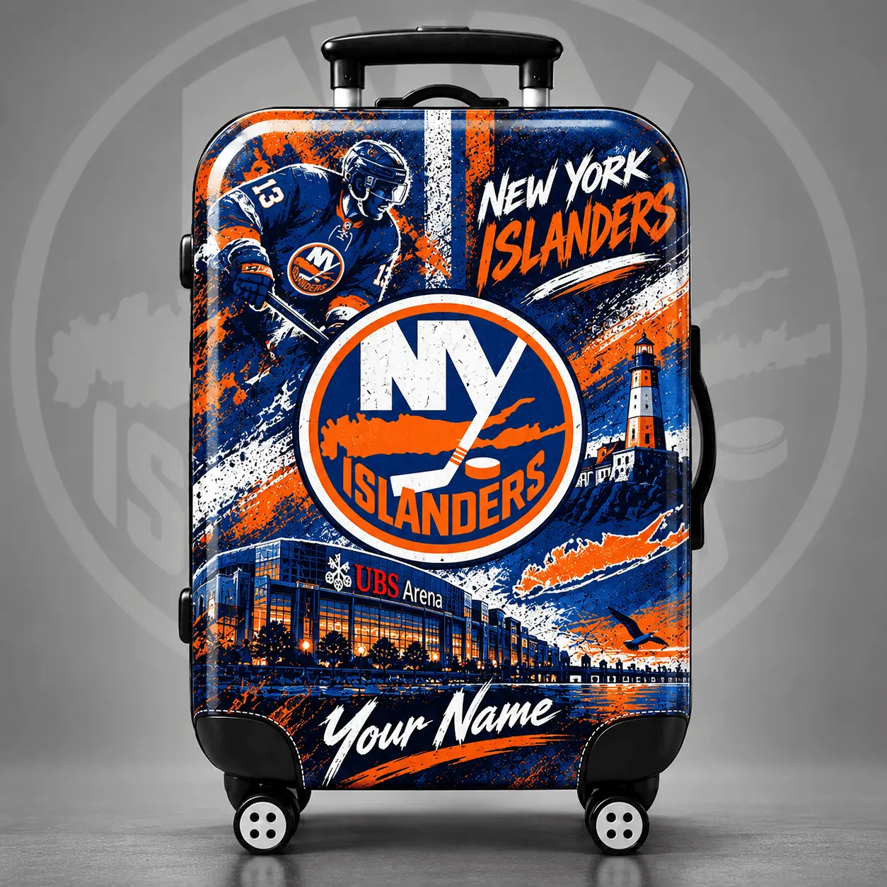 New York Islanders | Premium NHL Personalized Arena Pride Luggage Cover NDN