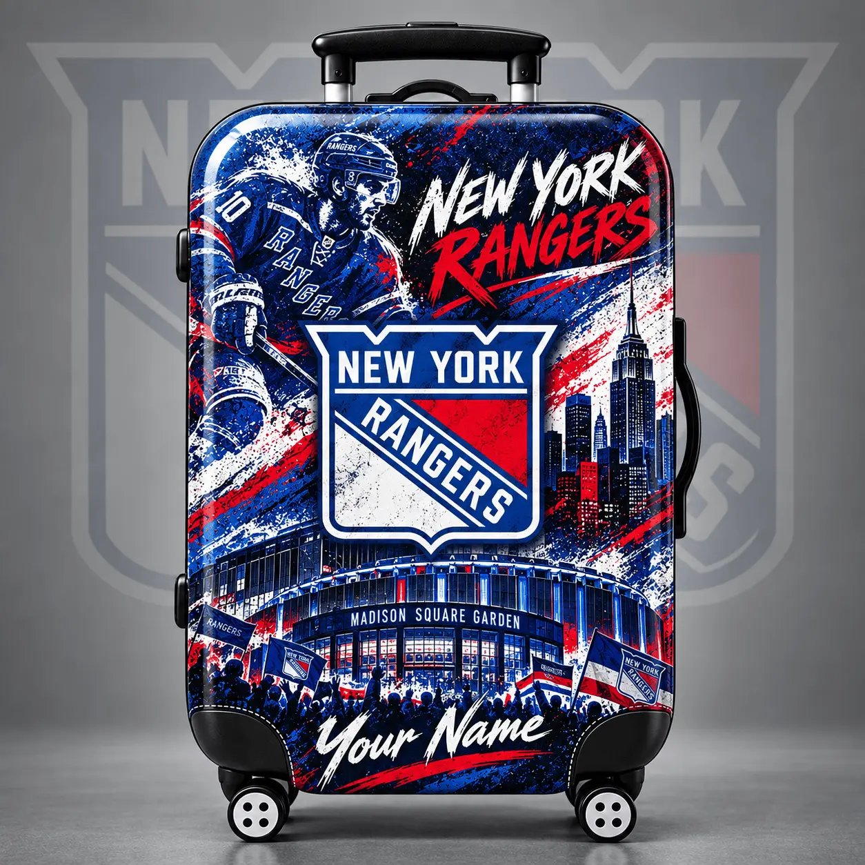 New York Rangers | Premium NHL Personalized Arena Pride Luggage Cover NDN