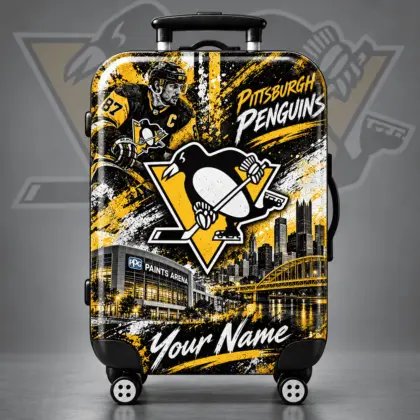 Pittsburgh Penguins | Premium NHL Personalized Arena Pride Luggage Cover NDN