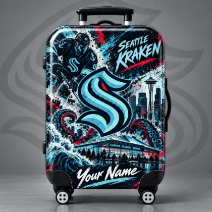 Seattle Kraken | Premium NHL Personalized Arena Pride Luggage Cover NDN