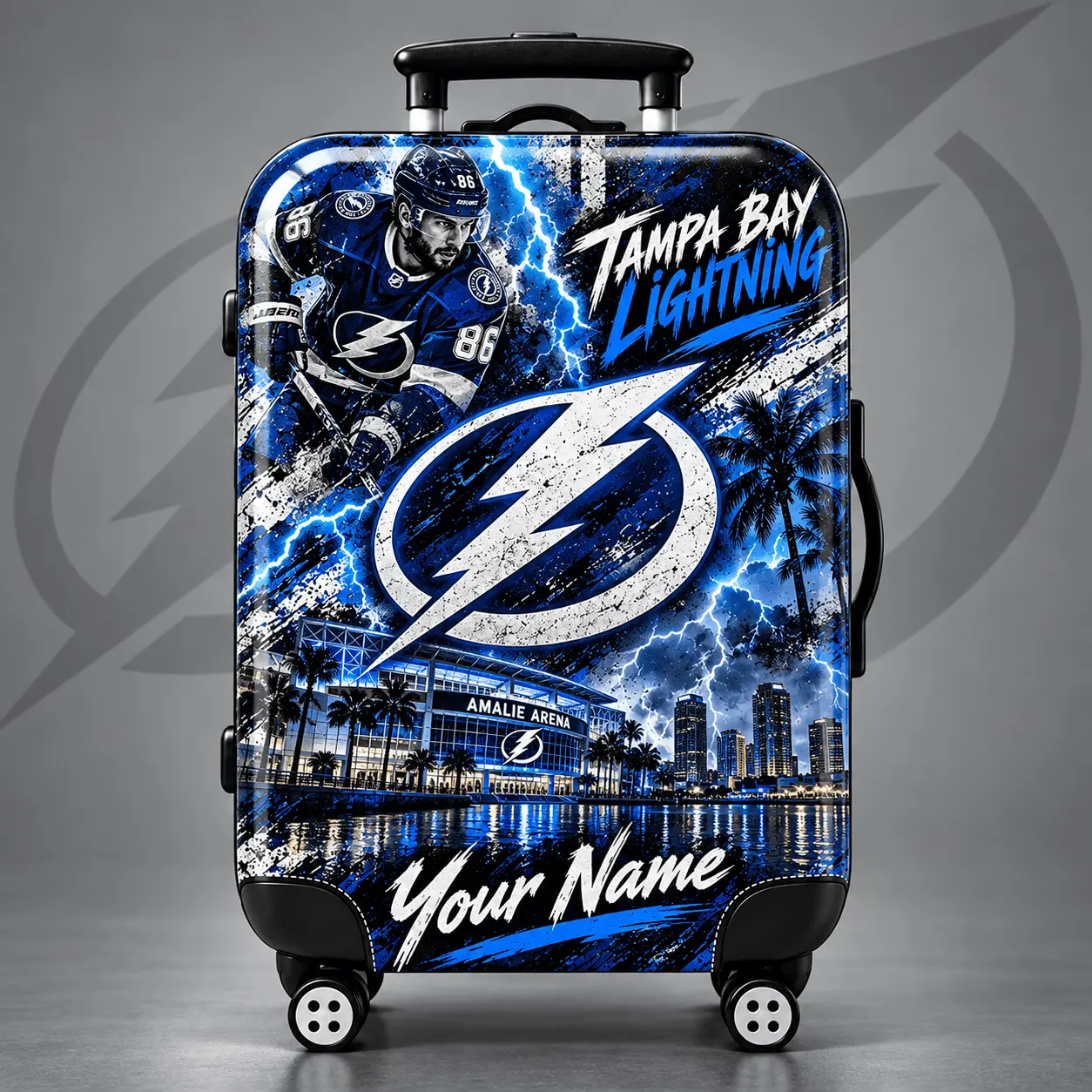 Tampa Bay Lightning | Premium NHL Personalized Arena Pride Luggage Cover NDN