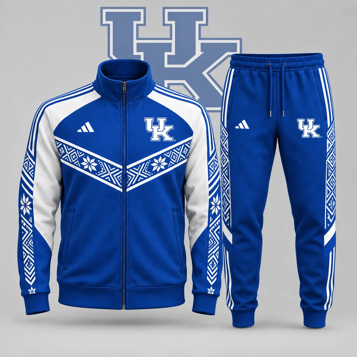 Kentucky Wildcats | Premium NCAA Nordic Heritage Full Zip Jacket And Jogger Set NDN