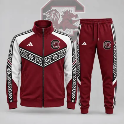 South Carolina Gamecocks | Premium NCAA Nordic Heritage Full Zip Jacket And Jogger Set NDN