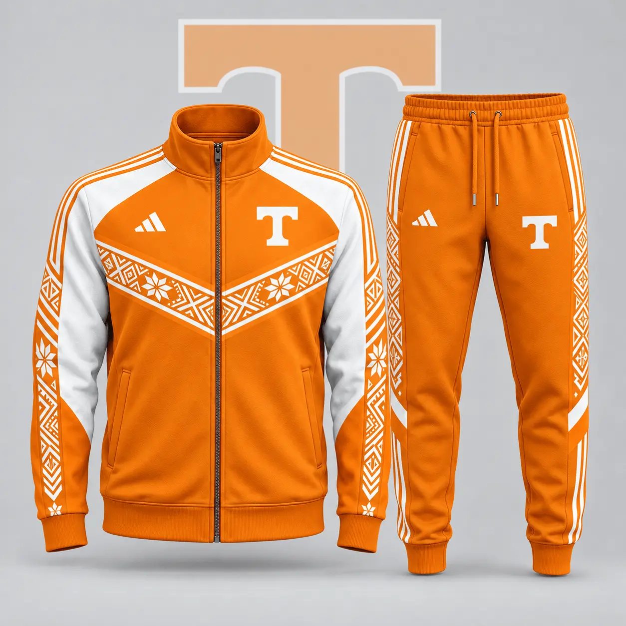 Tennessee Volunteers | Premium NCAA Nordic Heritage Full Zip Jacket And Jogger Set NDN