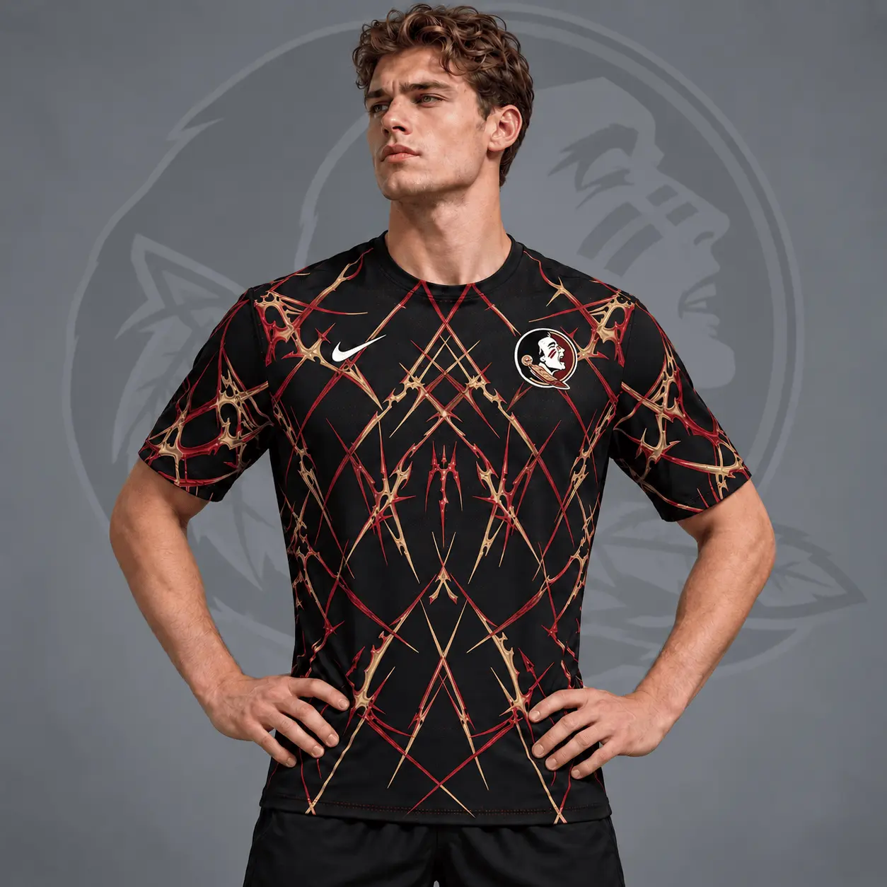 Florida State Seminoles | Premium NCAA Razor Web Performance Crewneck T-Shirt NDN