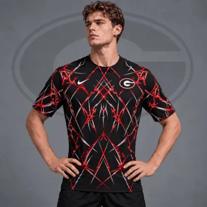 Georgia Bulldogs | Premium NCAA Razor Web Performance Crewneck T-Shirt NDN