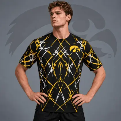 Iowa Hawkeyes | Premium NCAA Razor Web Performance Crewneck T-Shirt NDN