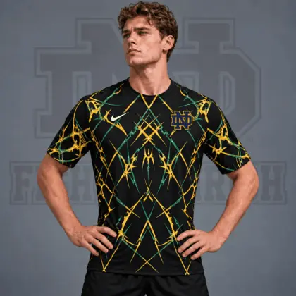 Notre Dame Fighting Irish | Premium NCAA Razor Web Performance Crewneck T-Shirt NDN