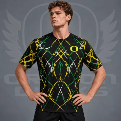 Oregon Ducks | Premium NCAA Razor Web Performance Crewneck T-Shirt NDN