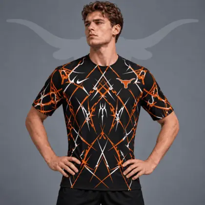 Texas Longhorns | Premium NCAA Razor Web Performance Crewneck T-Shirt NDN