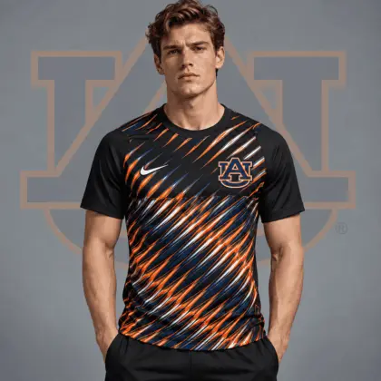 Auburn Tigers | Premium NCAA Velocity Slash Performance Crewneck T-Shirt NDN