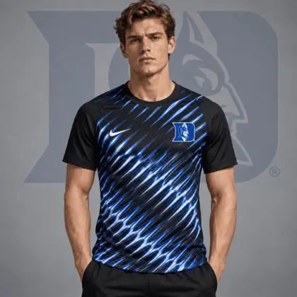 Duke Blue Devils | Premium NCAA Velocity Slash Performance Crewneck T-Shirt NDN