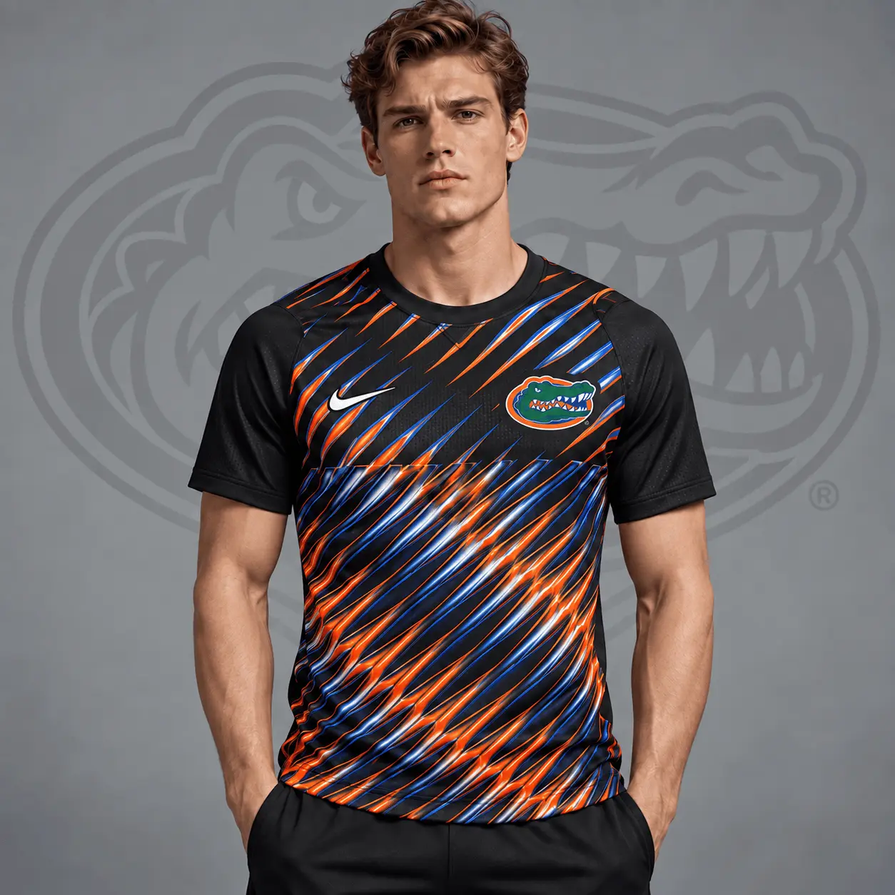 Florida Gators | Premium NCAA Velocity Slash Performance Crewneck T-Shirt NDN