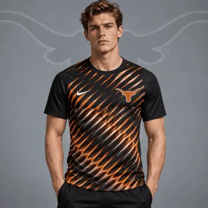 Texas Longhorns | Premium NCAA Velocity Slash Performance Crewneck T-Shirt NDN