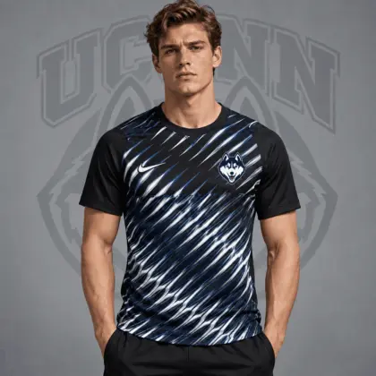Uconn Huskies | Premium NCAA Velocity Slash Performance Crewneck T-Shirt NDN