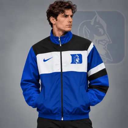 Duke Blue Devils | Premium NCAA Classic Sideline Colorblock Full Zip Jacket NDN