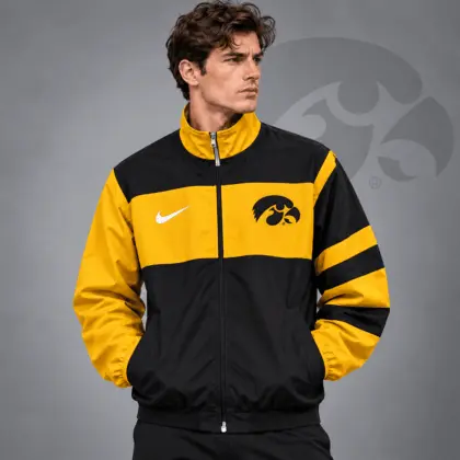 Iowa Hawkeyes | Premium NCAA Classic Sideline Colorblock Full Zip Jacket NDN