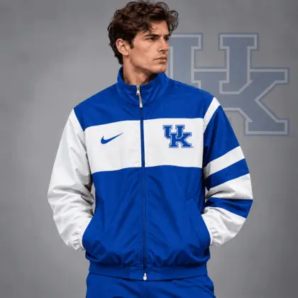 Kentucky Wildcats | Premium NCAA Classic Sideline Colorblock Full Zip Jacket NDN