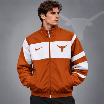 Texas Longhorns | Premium NCAA Classic Sideline Colorblock Full Zip Jacket NDN