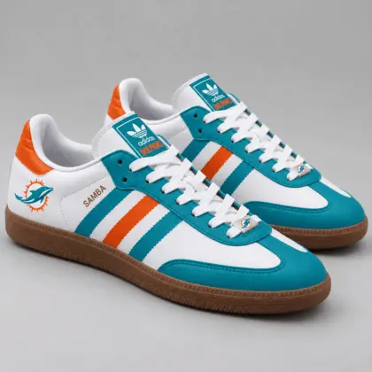 Miami Dolphins | Premium NFL Game Day Samba Shoes NY