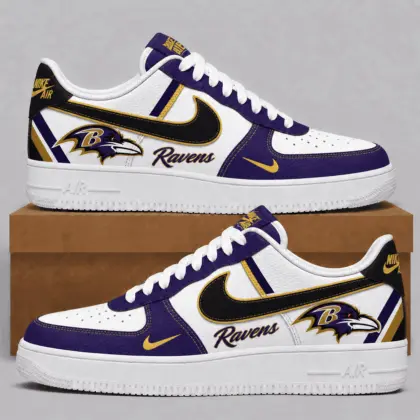 Baltimore Ravens | Premium NFL Team Air Force Sneakers NTT