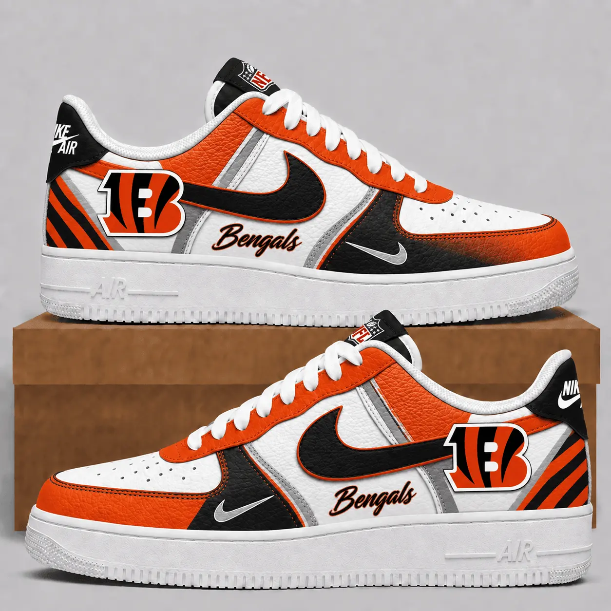 Cincinnati Bengals | Premium NFL Team Air Force Sneakers NTT