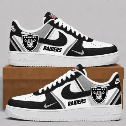 Las Vegas Raiders | Premium NFL Team Air Force Sneakers NTT