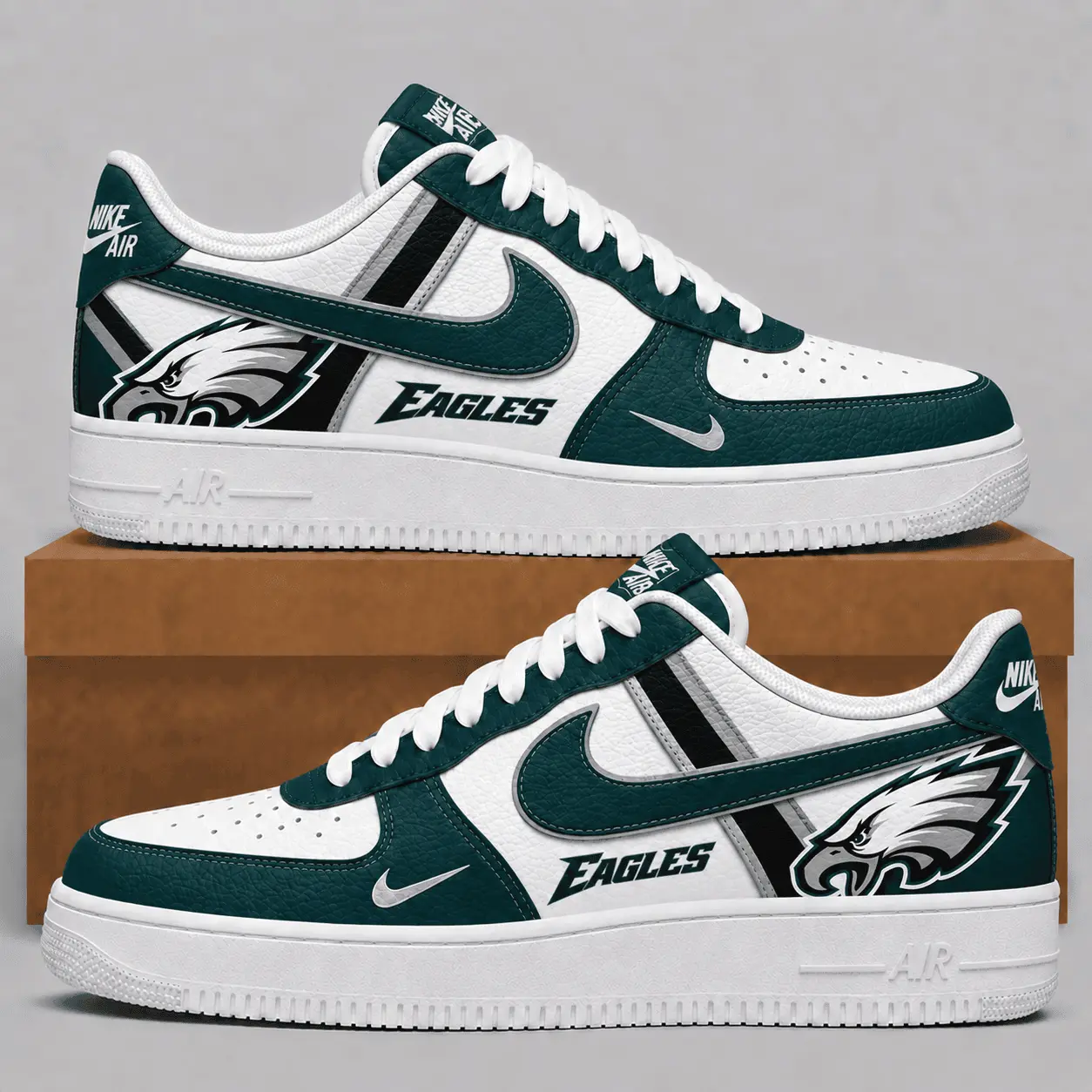 Philadelphia Eagles | Premium NFL Team Air Force Sneakers NTT