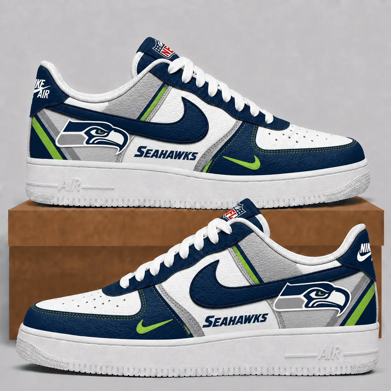 Seattle Seahawks | Premium NFL Team Air Force Sneakers NTT