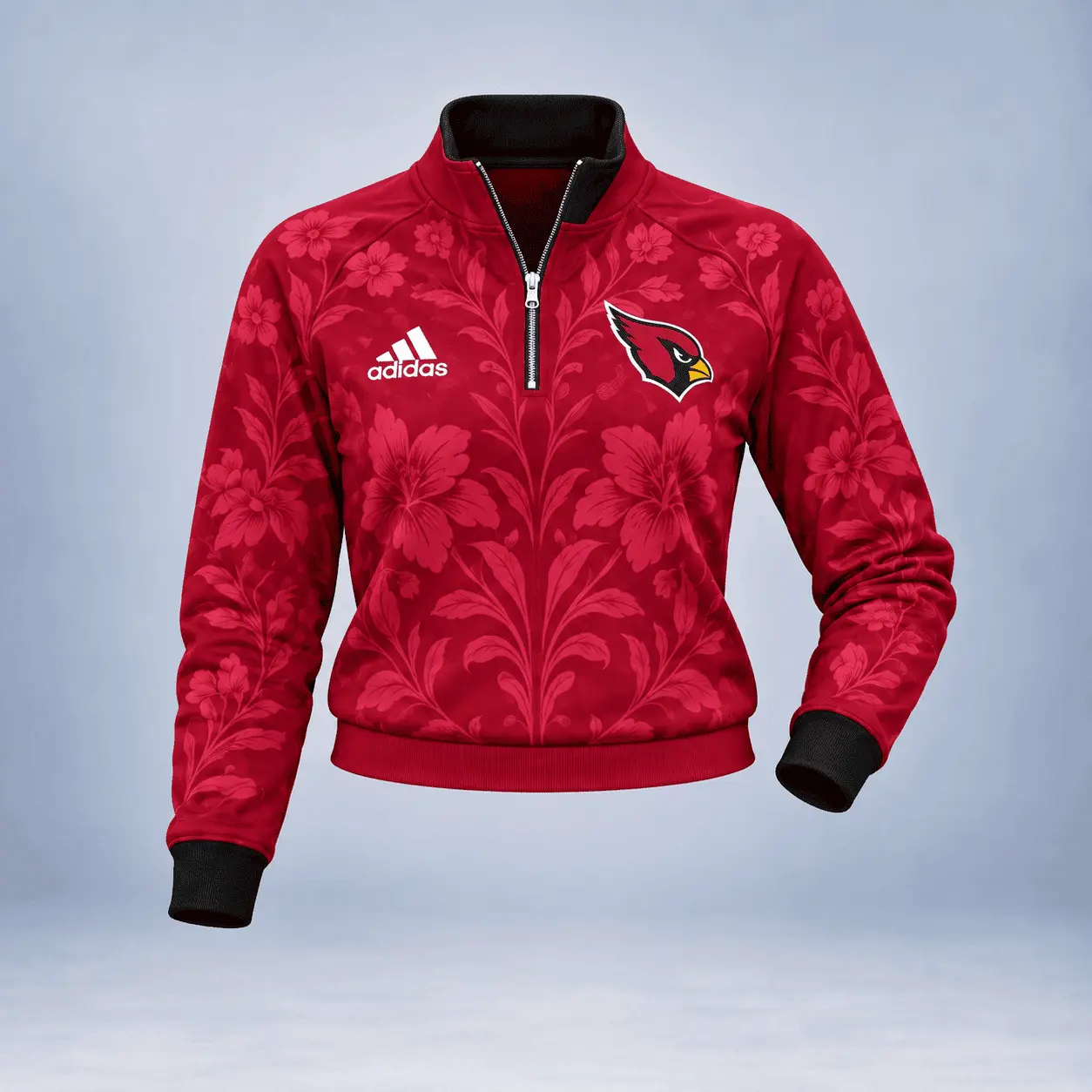 Arizona Cardinals | Premium NFL Stadium Style Floral Quarter-Zip + Pants TD - Image 2