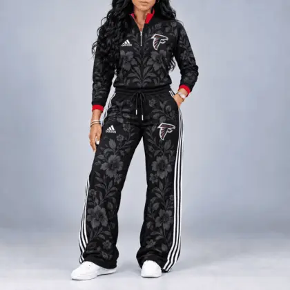 Atlanta Falcons | Premium NFL Stadium Style Floral Quarter-Zip + Pants TD