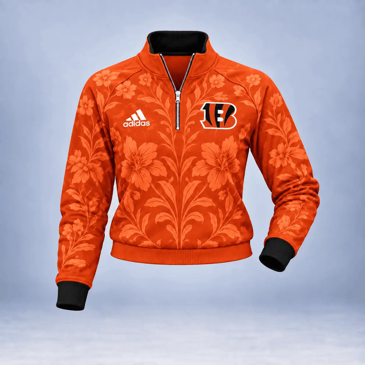 Cincinnati Bengals | Premium NFL Stadium Style Floral Quarter-Zip + Pants TD - Image 2