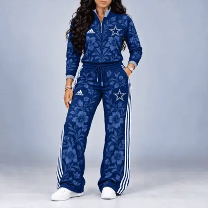Dallas Cowboys | Premium NFL Stadium Style Floral Quarter-Zip + Pants TD
