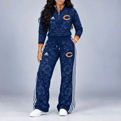 Chicago Bears | Premium NFL Stadium Style Floral Quarter-Zip + Pants TD