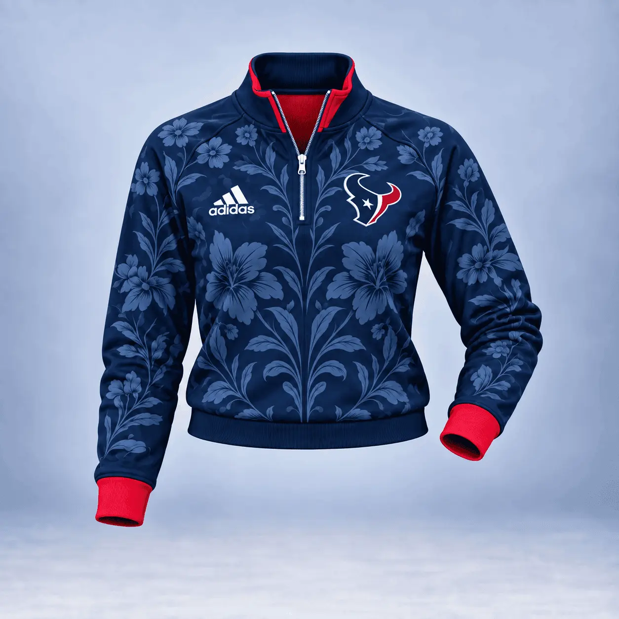 Houston Texans | Premium NFL Stadium Style Floral Quarter-Zip + Pants TD - Image 2