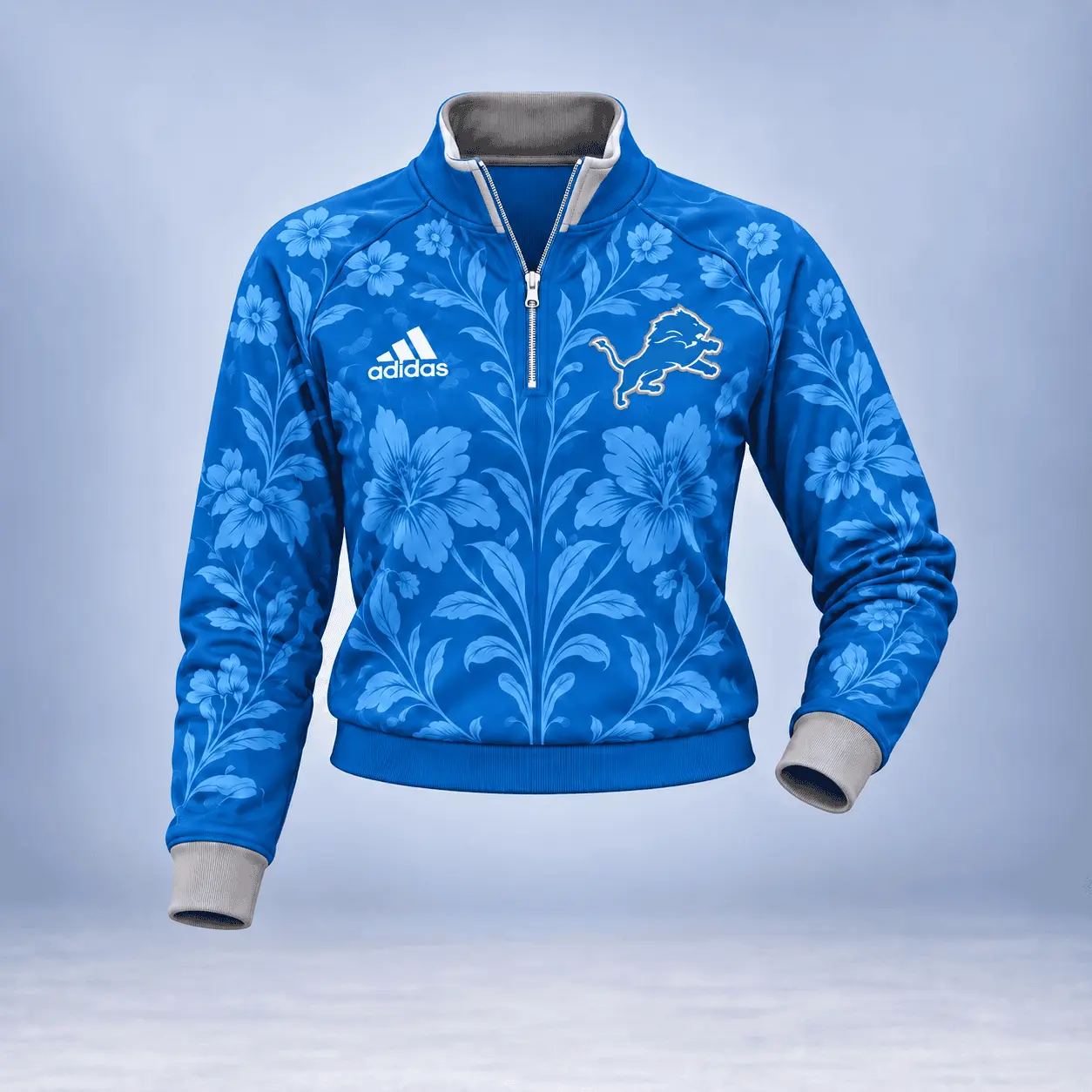 Detroit Lions | Premium NFL Stadium Style Floral Quarter-Zip + Pants TD - Image 2