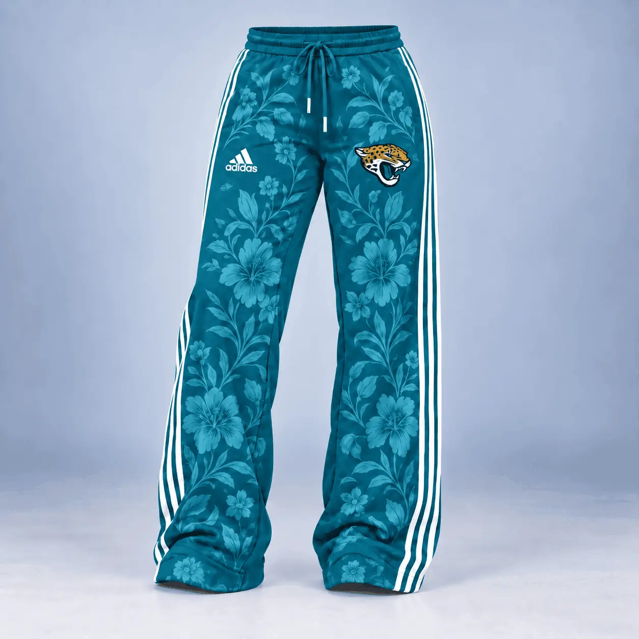 Jacksonville Jaguars | Premium NFL Stadium Style Floral Quarter-Zip + Pants TD - Image 3
