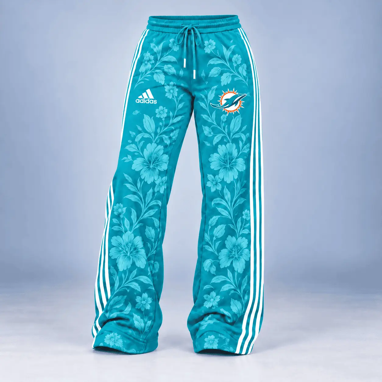 Miami Dolphins | Premium NFL Stadium Style Floral Quarter-Zip + Pants TD - Image 3