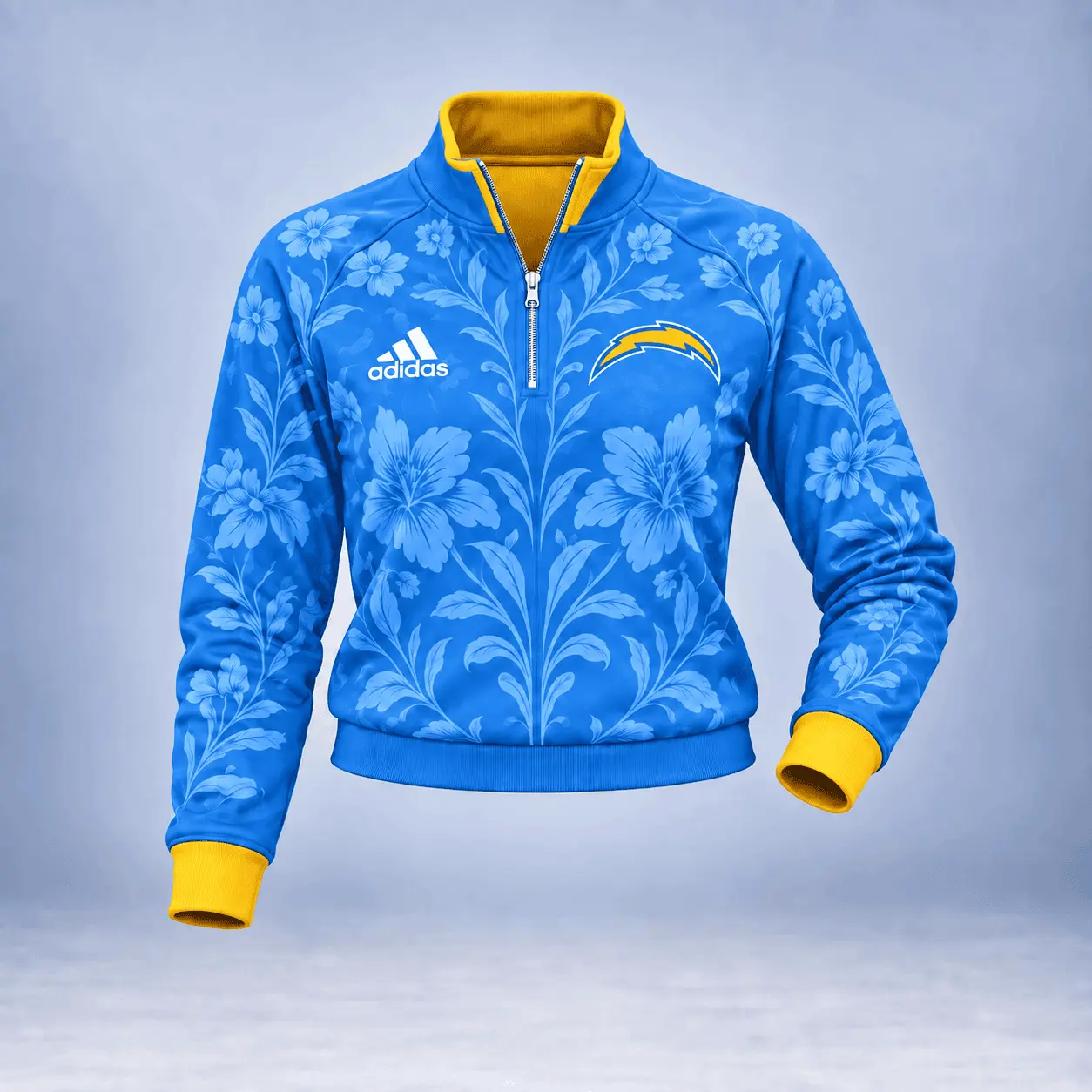 Los Angeles Chargers | Premium NFL Stadium Style Floral Quarter-Zip + Pants TD - Image 2